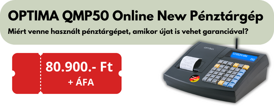Optima QMP 50 Online Pénztárgép